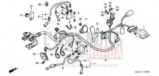 FAISCEAU DES FILS VT750CA6 de 2006